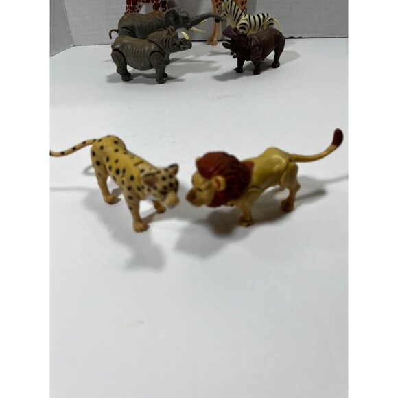 Safari Animals Figures Toys 8 PCs Realistic Wildlife Zoo Animal Figurine Jungle - Picture 3 of 8